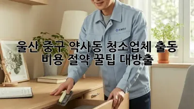 울산 중구 약사동 청소업체 출동! ✨ 비용 절약 꿀팁 대방출 🍯